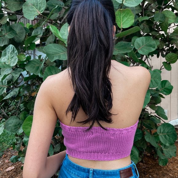 Berry Mimosas 2 Piece Cropped Top and Cardigan Set - Picture 4 of 4